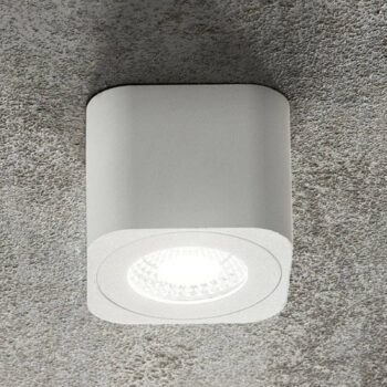 Hranaté LED Downlight Palmi v bielej