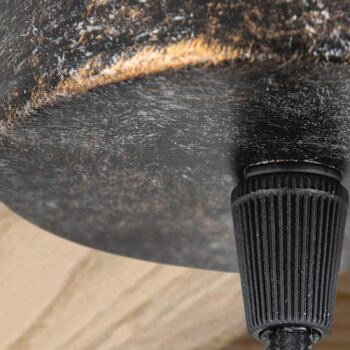 Hrdzavohnedá závesná lampa Rati