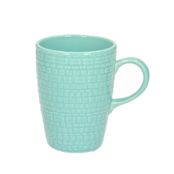 Hrnček Iri 400ml turquoise, 9 x 9 x 12 cm