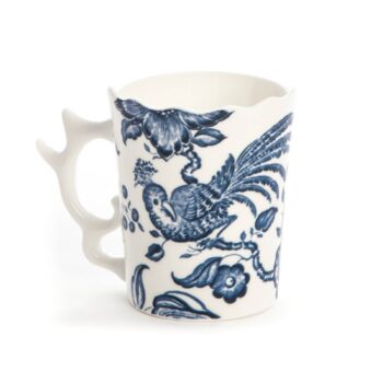 Hrnček SELETTI Hybrid Procopia, biely, 350 ml, porcelán