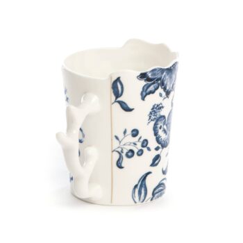 Hrnček SELETTI Hybrid Procopia, biely, 350 ml, porcelán