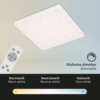 Hviezdne nebo LED Frameless CCT, 45 x 45 cm