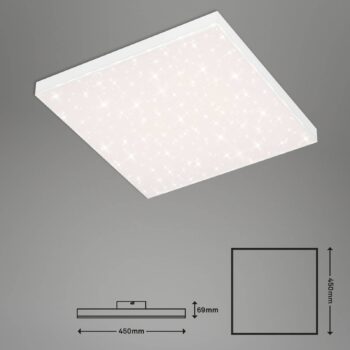 Hviezdne nebo LED Frameless CCT, 45 x 45 cm