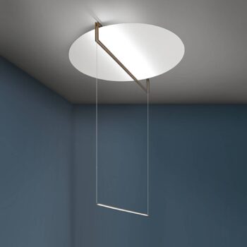 ICONE Essenza LED svietidlo 927 Ø90cm biela/bronz