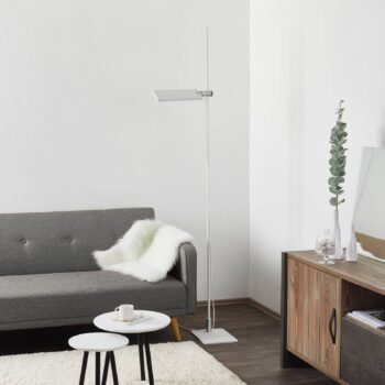 ICONE GiuUp LED stropná podložka, stmievateľná, biela