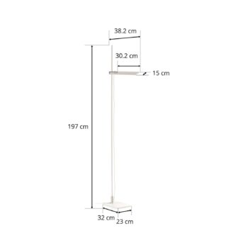ICONE GiuUp LED stropná podložka, stmievateľná, biela