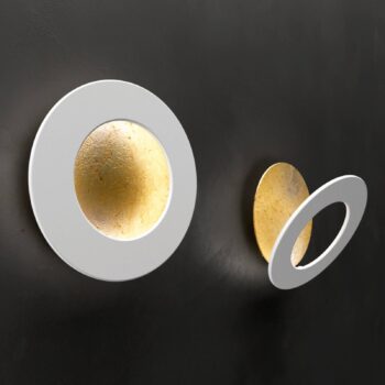ICONE Vera LED nástenné svietidlo 930 Ø31cm zlatá/biela
