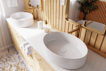 INVENA - Umývadlo na dosku ASTRI TREND 55 cm, oval CE-30-001-W