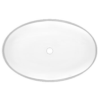 INVENA - Umývadlo na dosku FRESCO biela/chróm CE-31-001-W