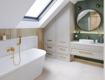 INVENA - Vaňová batéria GLAMOUR TREND zlato BW-02-009-V