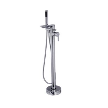 INVENA - Voľne stojaca vaňová batéria GLAMOUR Chrom BW-02-W01-V