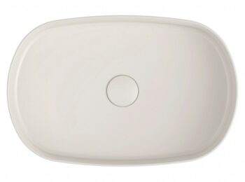 ISVEA - INFINITY OVAL keramické umývadlo na dosku, 55x36cm, Ivory 10NF65055-2K
