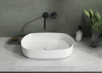ISVEA - INFINITY OVAL keramické umývadlo na dosku, 55x36cm, biela matná 10NF65055-2L