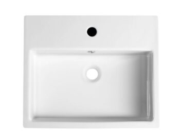 ISVEA - PURITY keramické umývadlo polozápustné 50x42cm, biela 10PL52050