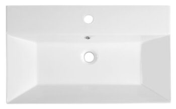 ISVEA - SISTEMA keramické umývadlo 70x42cm, biela 10SF50070