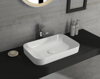 ISVEA - SOTT AQUA Keramické umývadlo 60x38cm, biela 10SQ50060