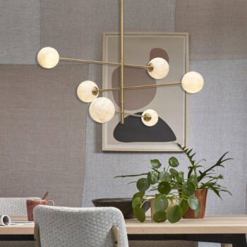 IT'S ABOUT ROMI Carrara závesné svietidlo 6 light round