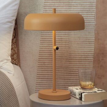 IT'S ABOUT ROMI Porto stolová lampa, 45 cm, horčicovo žltá, kov