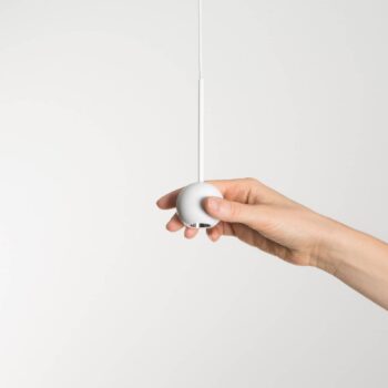 Ideal Lux Archimede Sfera LED závesné svietidlo, biela, kov