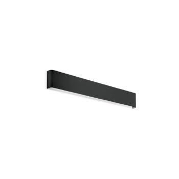 Ideal Lux LED nástenné svetlo Delta, čierne, šírka 61 cm, hore/dole