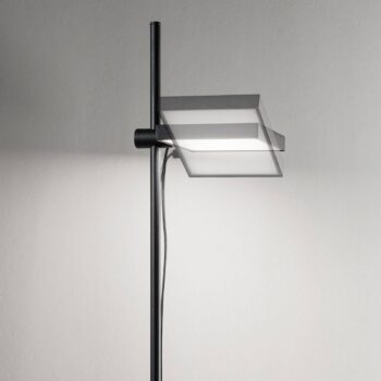Ideal Lux LED stojacia lampa Lift, čierna, kov, výška 180 cm