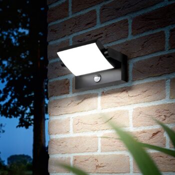 Ideal Lux LED vonkajšie nástenné svietidlo Swipe Sensor, antracitová, IP54