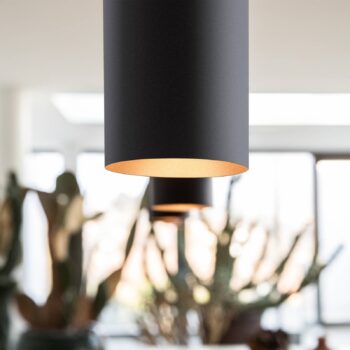 Ideal Lux LED závesné svietidlo Look, Ø 6 cm, čierne, kovové