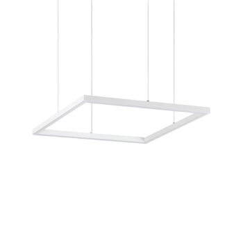 Ideal Lux LED závesné svietidlo Oracle Slim 50 x 50 cm biele 3 000 K