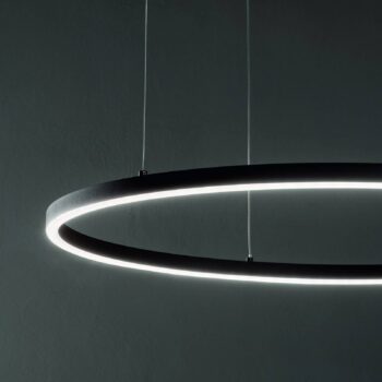 Ideal Lux LED závesné svietidlo Oracle Slim Ø 90 cm biela 3.000 K