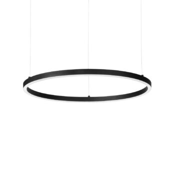 Ideal Lux LED závesné svietidlo Oracle Slim Ø 90 cm čierne 3 000 K