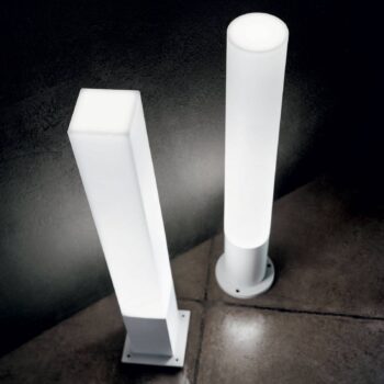 Ideal Lux chodníkové svetlo Edo square, biele, GX53