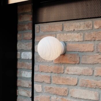 Ideal Lux nástenné svietidlo Carta, biele, plast, Ø 10 cm