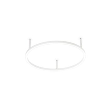 Ideal Lux stropné LED svetlo Oracle Slim Ø 50 cm biela 3000 K