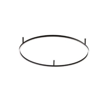 Ideal Lux stropné LED svetlo Oracle Slim Ø 90 cm čierne 3000K