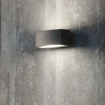 Ideal Lux vonkajšie nástenné svietidlo Andromeda antracitový hliník 22 cm
