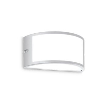 Ideal Lux vonkajšie nástenné svietidlo Rex 1, sivá, hliník, IP44, E27