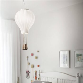 Ideal Lux závesné svietidlo Dream Big, biele, opálové sklo, Ø 30 cm