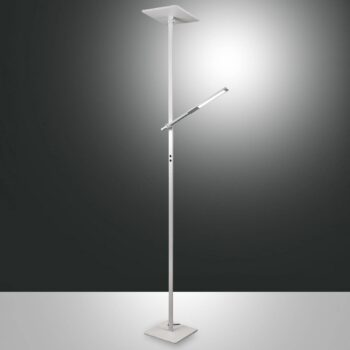 Ideálna stojacia lampa LED s ramenom na čítanie, biela