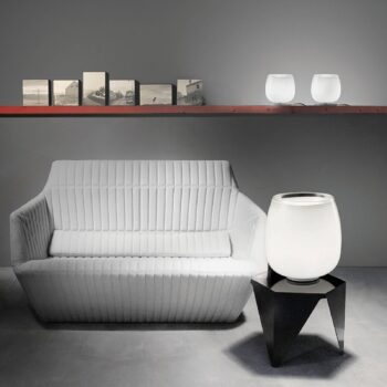 Implode – sklenená stolná lampa Ø 16 cm