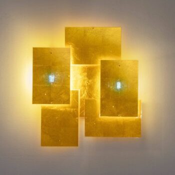 Ingo Maurer 24 Karat Blau Flat nástenné svietidlo