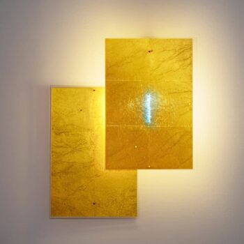 Ingo Maurer 24 Karat Blau Flat nástenné svietidlo