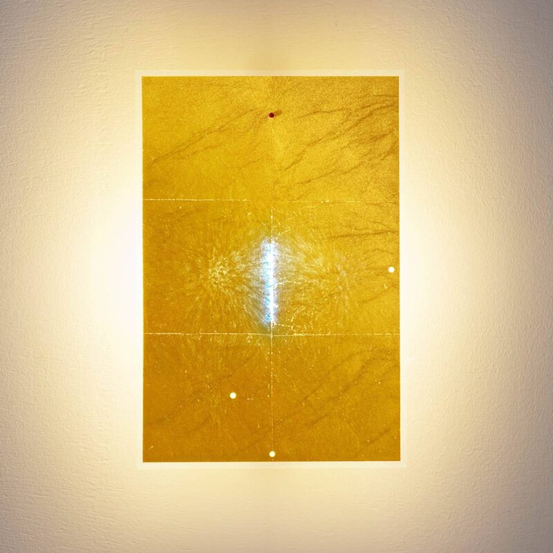 Ingo Maurer 24 Karat Blau Flat nástenné svietidlo Ingo Maurer 24 Karat Blau Flat nástenné svietidlo