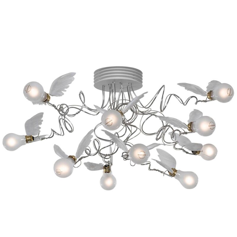 Ingo Maurer Birdie's Nest stropné LED, 10-pl. Ingo Maurer Birdie's Nest stropné LED, 10-pl.