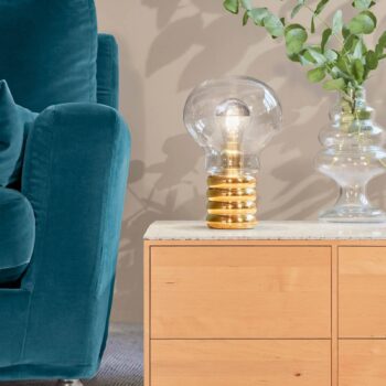 Ingo Maurer Bulb Brass stolná LED lampa, mosadz