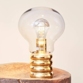 Ingo Maurer Bulb Brass stolná LED lampa, mosadz