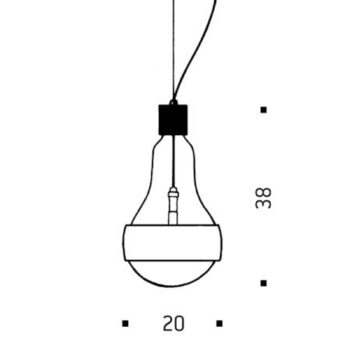 Ingo Maurer Grand John závesná lampa