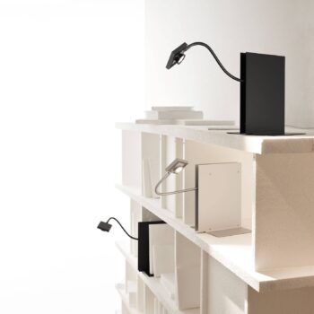 Ingo Maurer LED´s Oskar stolná lampa, čierna