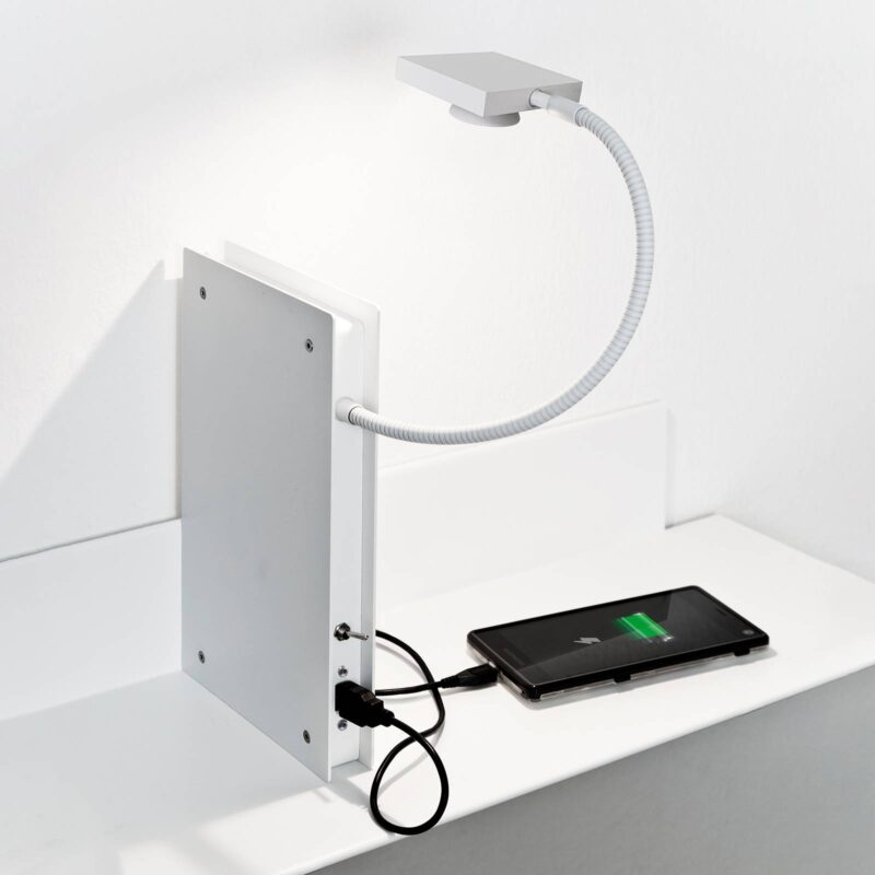 Ingo Maurer Oskar on the Shelf, biele, vľavo Ingo Maurer Oskar on the Shelf, biele, vľavo