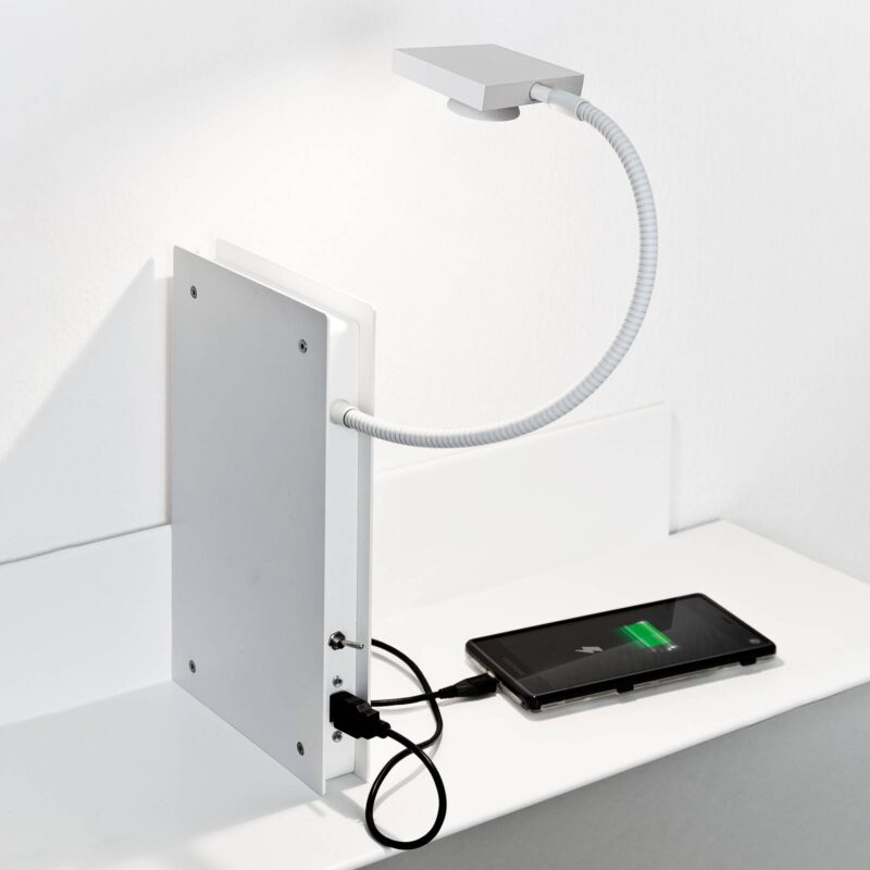 Ingo Maurer Oskar on the Shelf, biele, vpravo Ingo Maurer Oskar on the Shelf, biele, vpravo