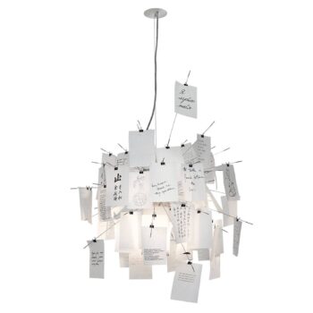 Ingo Maurer Zettel'z 6 – závesná lampa